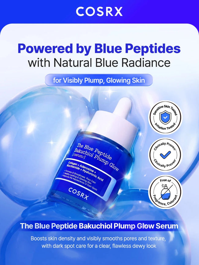 COSRX The Blue Peptide Bakuchiol Plump Glow Serum Main Image