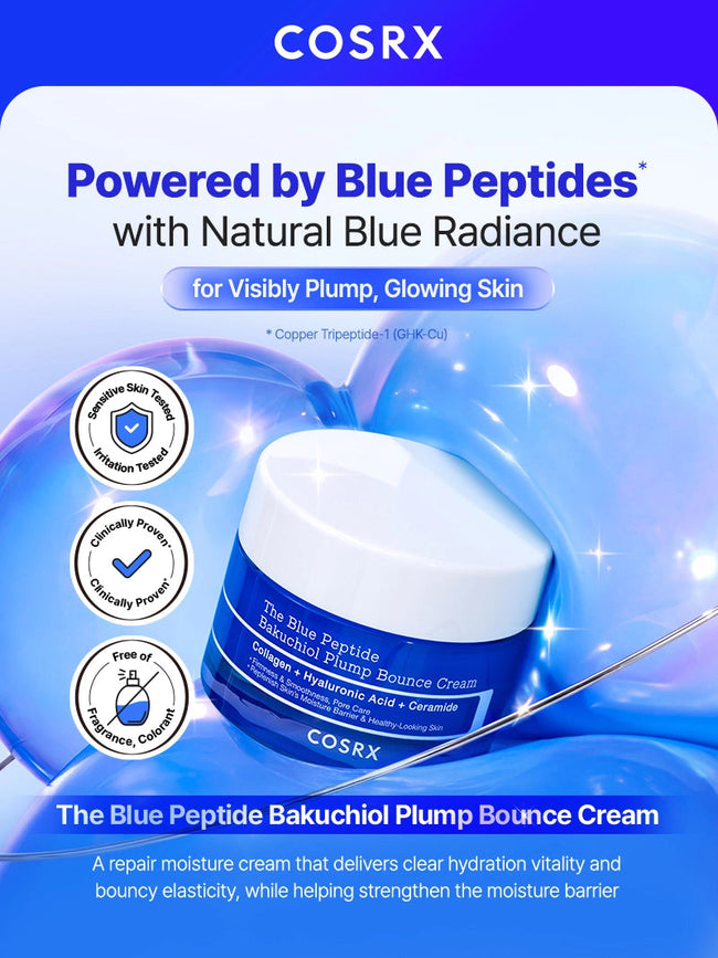 COSRX The Blue Peptide Bakuchiol Plump Bounce Cream Main Image