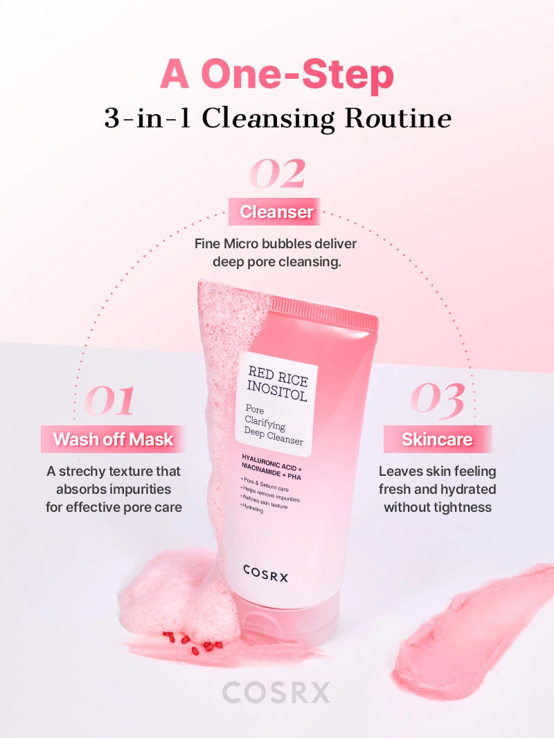 COSRX RED RICE INOSITOL Pore Clarifying Deep Cleanser